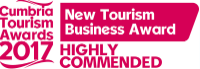 Cumbria Tourism Awards 2017, New Tourism Business Award, Highly Commended